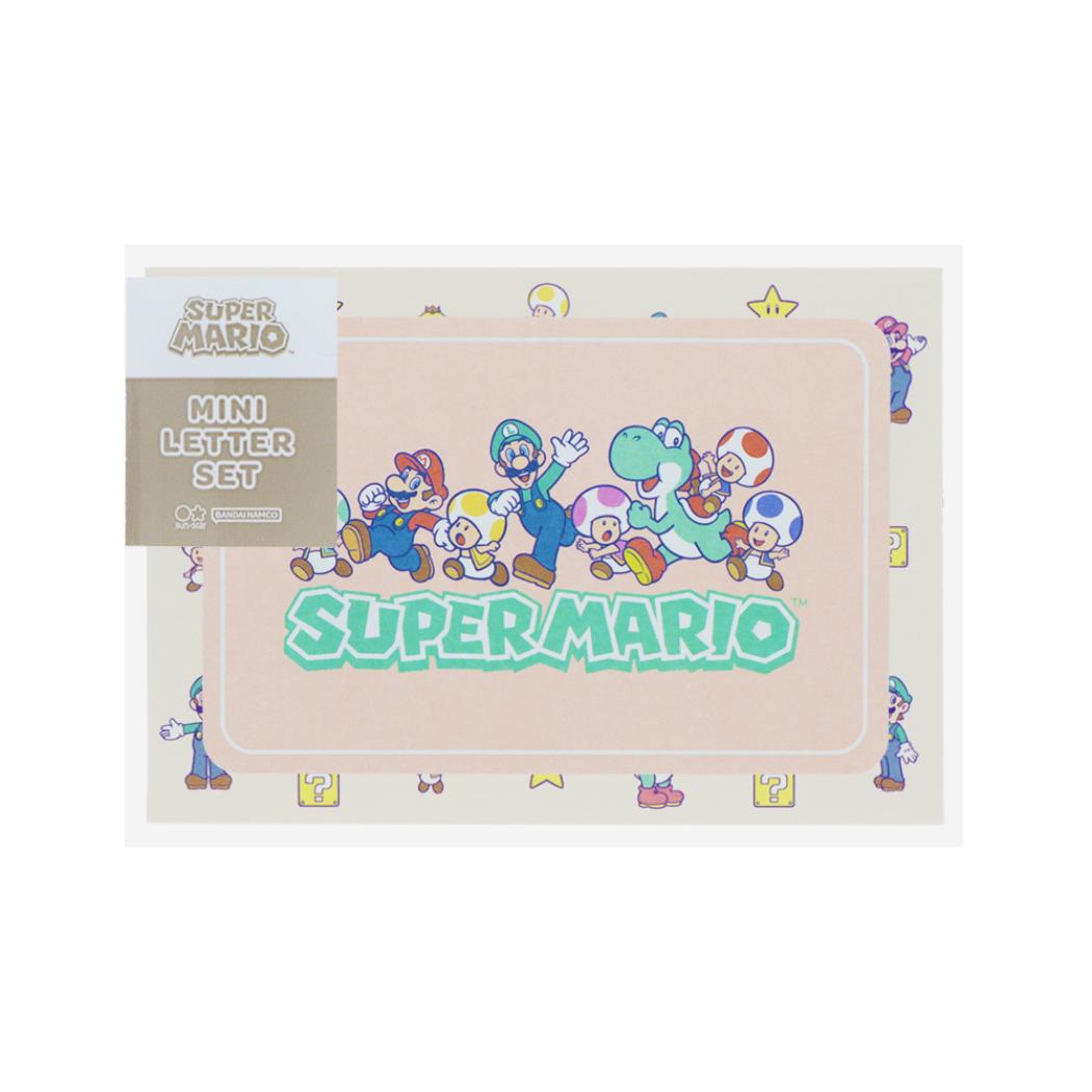 スーパーマリオ 手渡し手紙セット ミニレターセット 味方 サンスター文具 ミニ便箋＆ミニ封筒 キャラクター グッズ メール便可 シネマコレクション