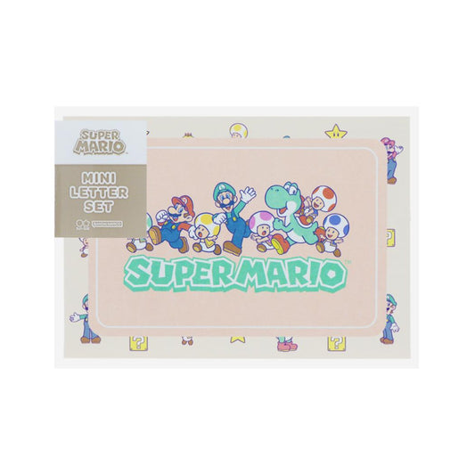スーパーマリオ 手渡し手紙セット ミニレターセット 味方 サンスター文具 ミニ便箋＆ミニ封筒 キャラクター グッズ メール便可 シネマコレクション