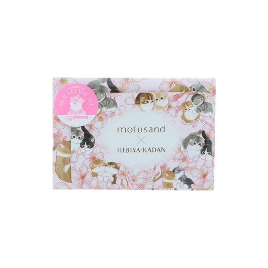 モフサンドx日比谷花壇 手渡し手紙セット 香り付きミニレターセット さくら mofusand サンスター文具 ミニ便箋＆ミニ封筒 日本製 キャラクター グッズ メール便可 シネマコレクション