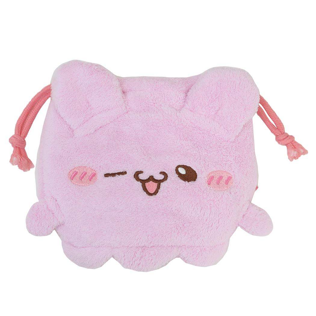 らぶいーず 巾着袋 ダイカット巾着ポーチ きんちゃくポーチ ぴょんちー サンタン 小物入れ キャラクター グッズ メール便可 シネマコレクション