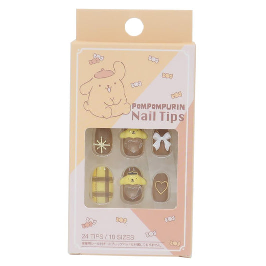 ポムポムプリン コスメ雑貨 ネイルチップ サンリオ サンタン ネイルアート 付け爪 おしゃれ キャラクター グッズ メール便可 シネマコレクション