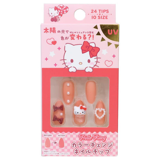 ハローキティ コスメ雑貨 ネイルチップ カラーチェンジ サンリオ サンタン プレゼント かわいい キャラクター グッズ メール便可 シネマコレクション