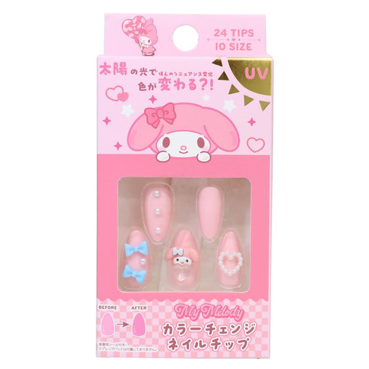 マイメロディ コスメ雑貨 ネイルチップ カラーチェンジ サンリオ サンタン プレゼント かわいい キャラクター グッズ メール便可 シネマコレクション