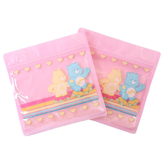 ケアベア ジップバッグ ひんやりジェル保冷袋 2Pセット CareBears サンタン 小分け袋 ジッパーバッグ キャラクター グッズ メール便可 シネマコレクション