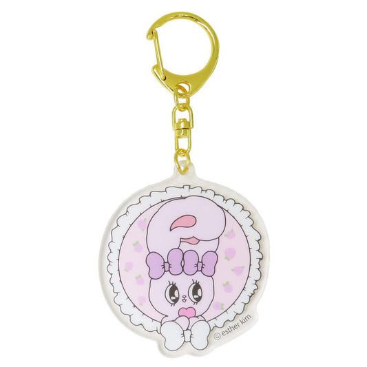 エスターバニー キーリング アクリルキーホルダー ラベンダーバニー サンタン アクキー キャラクター グッズ メール便可 シネマコレクション