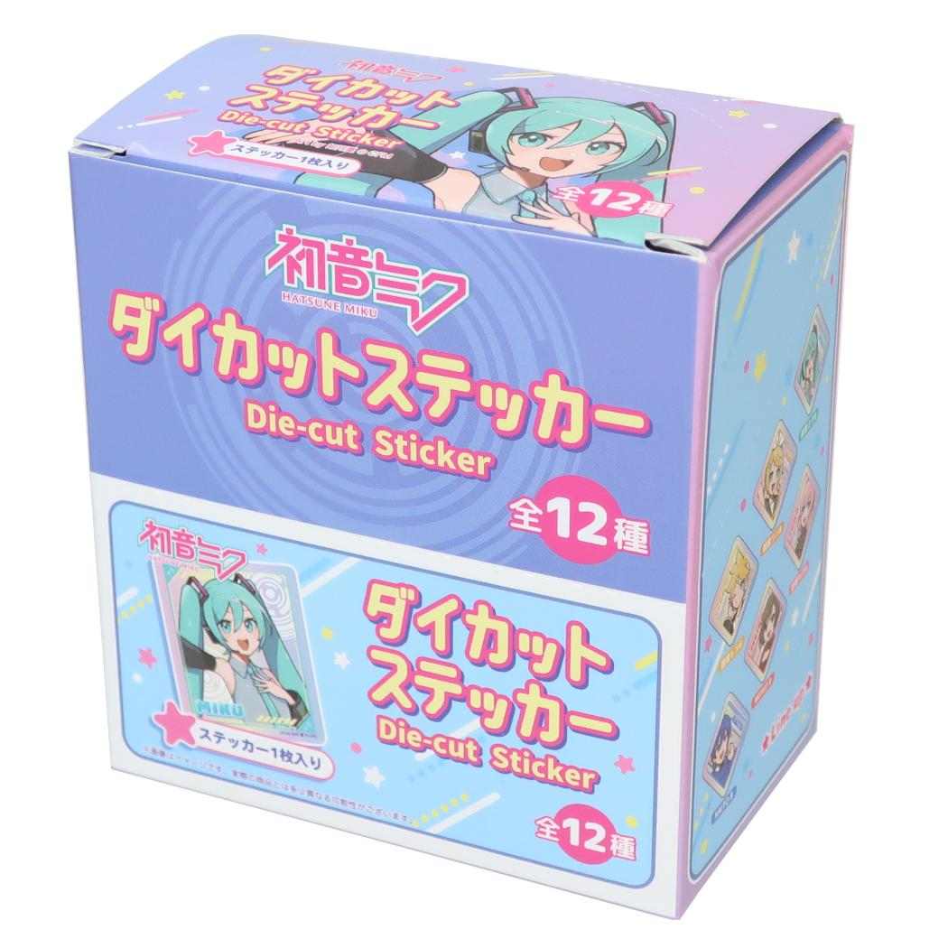 初音ミク ステッカー キャラクター ダイカットステッカー 等身 全12種 24個入セット ボーカロイド サンタン コレクション雑貨 まとめ買い BOX キャラクター グッズ シネマコレクション
