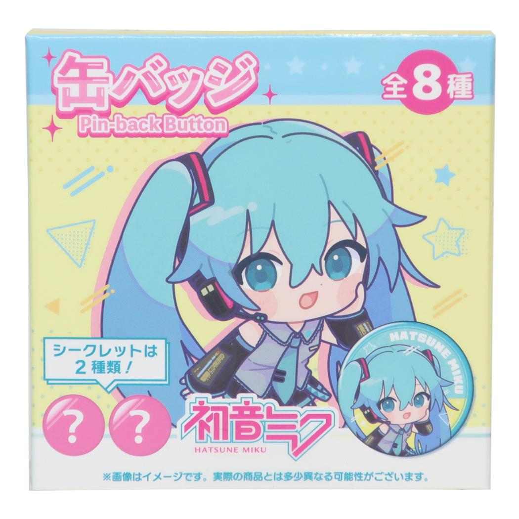 初音ミク カンバッジ 缶バッジSD 等身 全8種の内どれか1つ ボーカロイド サンタン コレクション雑貨 単品 キャラクター グッズ メール便可 シネマコレクション