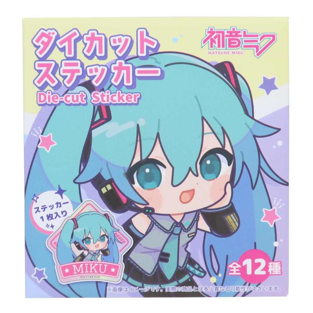 初音ミク ステッカー キャラクター ダイカットステッカーSD 等身 全12種の内どれか1つ ボーカロイド サンタン コレクション雑貨 単品 キャラクター グッズ メール便可 シネマコレクション