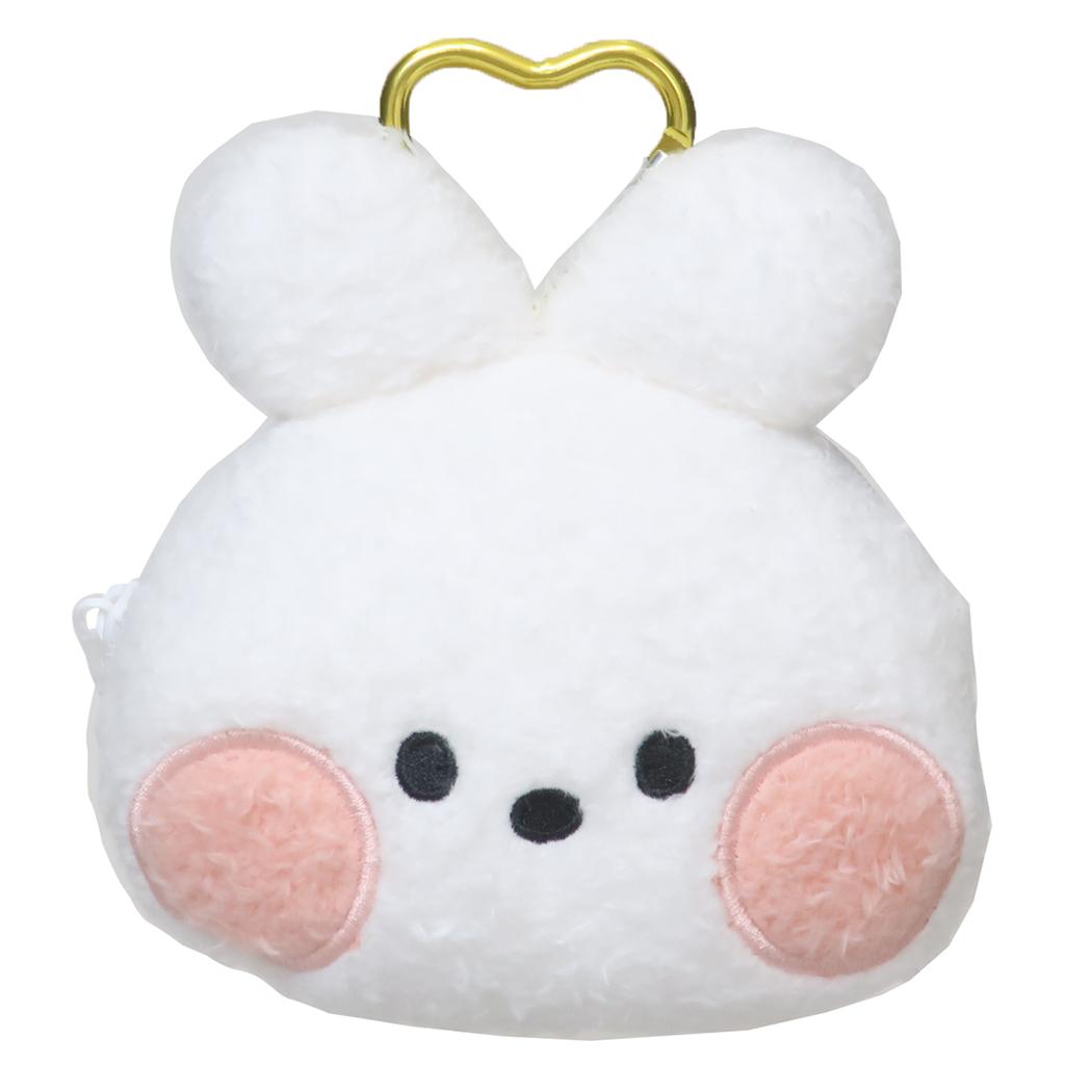LINE FRIENDS minini ミニポーチ カラビナ付きフェイスポーチ コニニ サンタン 小物入れ キャラクター グッズ シネマコレクション