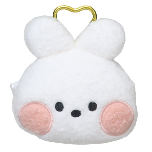 LINE FRIENDS minini ミニポーチ カラビナ付きフェイスポーチ コニニ サンタン 小物入れ キャラクター グッズ シネマコレクション