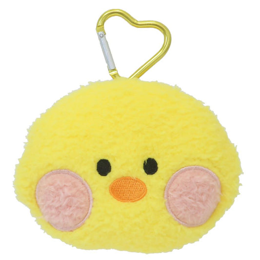 LINE FRIENDS minini ミニポーチ カラビナ付きフェイスポーチ サリニ サンタン 小物入れ キャラクター グッズ シネマコレクション