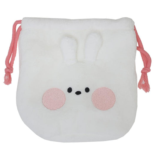 LINE FRIENDS minini 巾着袋 ダイカット巾着ポーチ コニニ サンタン きんちゃくポーチ 小物入れ キャラクター グッズ メール便可 シネマコレクション