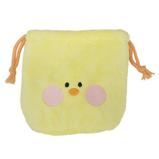 LINE FRIENDS minini 巾着袋 ダイカット巾着ポーチ サリニ サンタン きんちゃくポーチ 小物入れ キャラクター グッズ メール便可 シネマコレクション