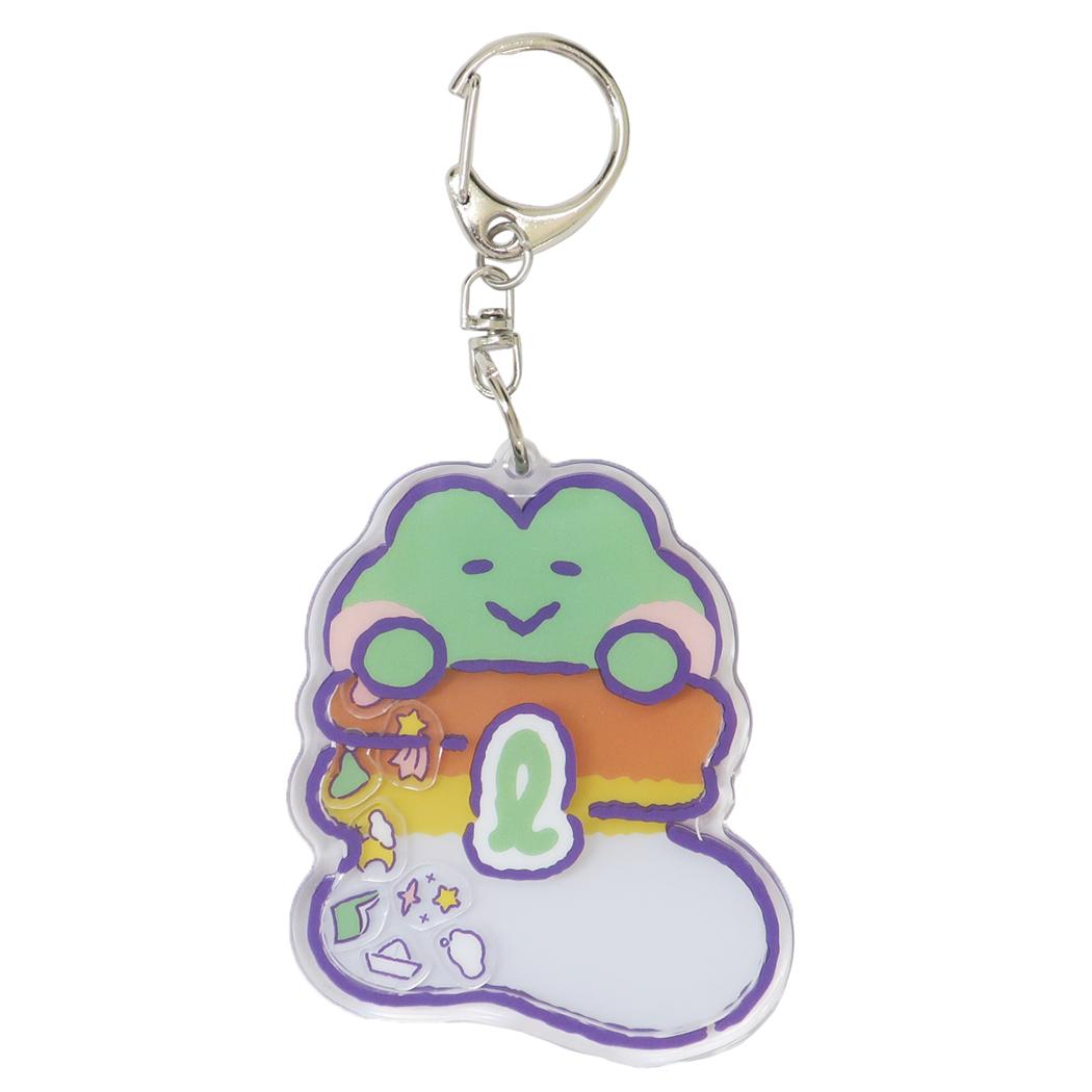 LINE FRIENDS minini キーリング シャカシャカアクリルキーホルダー レニニ サンタン アクキー キャラクター グッズ メール便可 シネマコレクション
