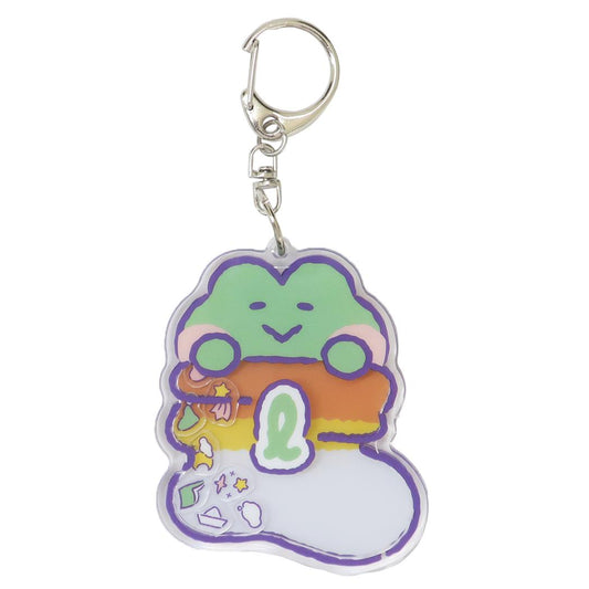 LINE FRIENDS minini キーリング シャカシャカアクリルキーホルダー レニニ サンタン アクキー キャラクター グッズ メール便可 シネマコレクション