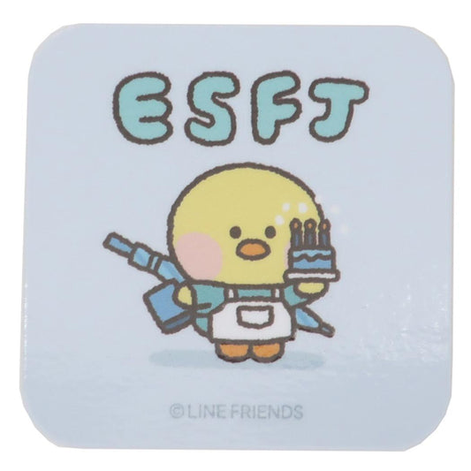 LINE FRIENDS minini ダイカットシール MBTIステッカー サリニD ESFJ サンタン デコレーション スマホデコ 性格診断 キャラクター グッズ メール便可 シネマコレクション
