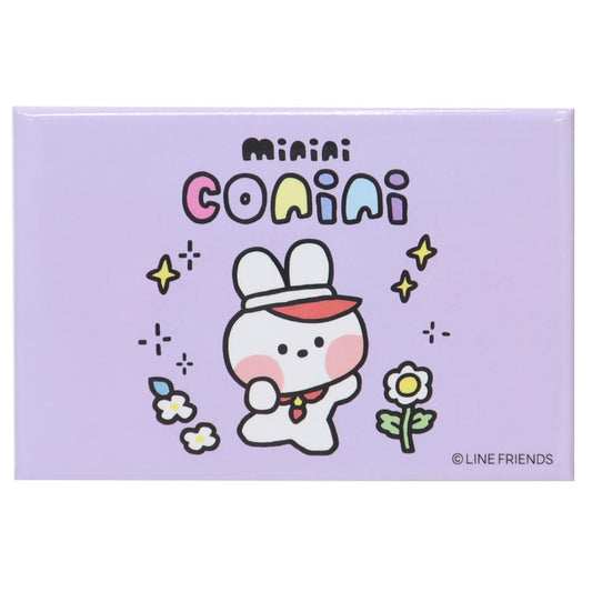 LINE FRIENDS minini 磁石 スクエアマグネット コニニ サンタン ホワイトボード 冷蔵庫 キャラクター グッズ メール便可 シネマコレクション