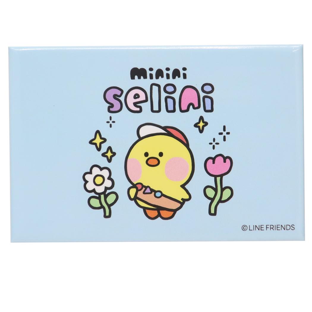 LINE FRIENDS minini 磁石 スクエアマグネット サリニ サンタン ホワイトボード 冷蔵庫 キャラクター グッズ メール便可 シネマコレクション