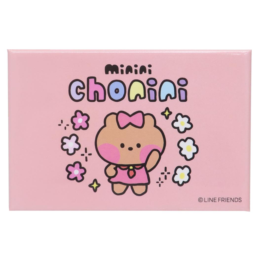 LINE FRIENDS minini 磁石 スクエアマグネット チョニニ サンタン ホワイトボード 冷蔵庫 キャラクター グッズ メール便可 シネマコレクション