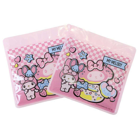 マイメロディ ジップバッグ ひんやりジェル保冷袋 2Pセット サンリオ サンタン 小分け袋 ジッパーバッグ キャラクター グッズ メール便可 シネマコレクション