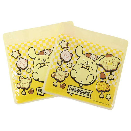ポムポムプリン ジップバッグ ひんやりジェル保冷袋 2Pセット サンリオ サンタン 小分け袋 ジッパーバッグ キャラクター グッズ メール便可 シネマコレクション