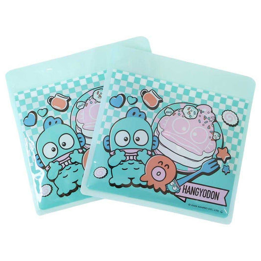 ハンギョドン ジップバッグ ひんやりジェル保冷袋 2Pセット サンリオ サンタン 小分け袋 ジッパーバッグ キャラクター グッズ メール便可 シネマコレクション