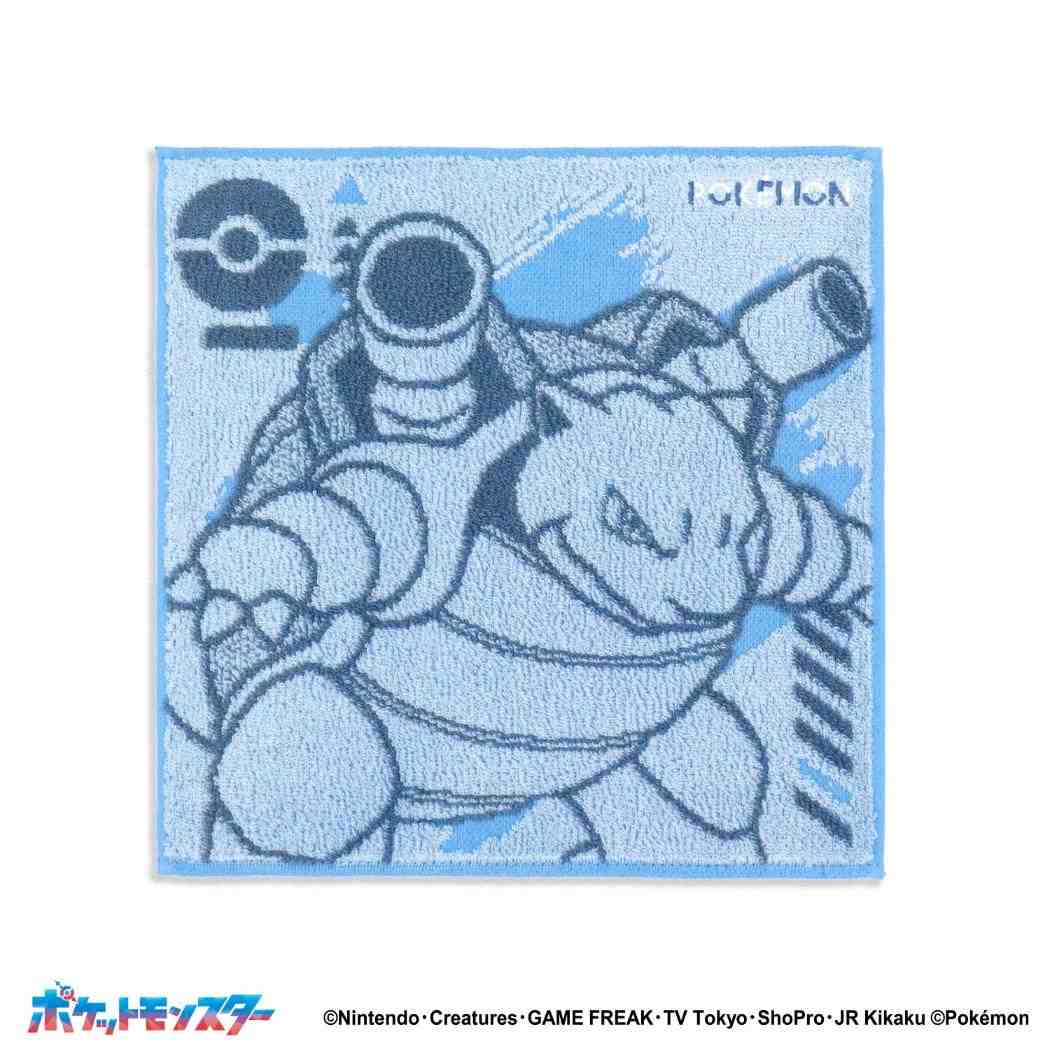 ポケットモンスター ミニタオル タオルハンカチ ベストチョイス ブルー ポケモン タオル美術館