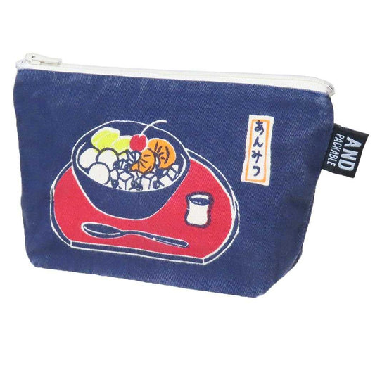 AND PACKABLE ペンポーチ ジッパーポーチ ZPO あんみつ NV テクノプライム 小物入れ かわいい グッズ メール便可 シネマコレクション