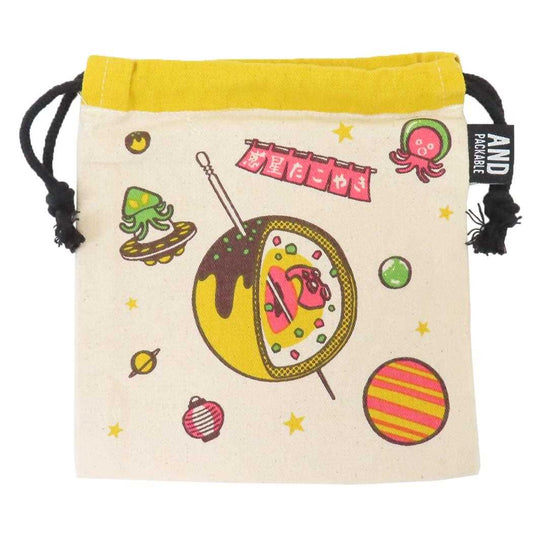 AND PACKABLE 巾着袋 巾着ポーチ KPO ワクセイタコヤキ NT テクノプライム 小物入れ かわいい グッズ メール便可 シネマコレクション