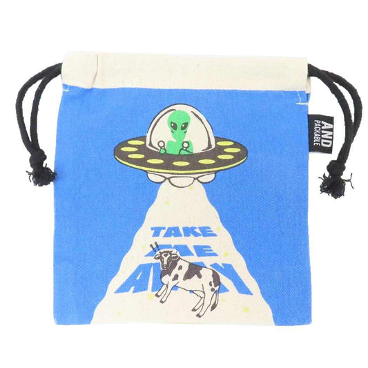 AND PACKABLE 巾着袋 巾着ポーチ KPO UFO FARM BL テクノプライム 小物入れ かわいい グッズ メール便可 シネマコレクション