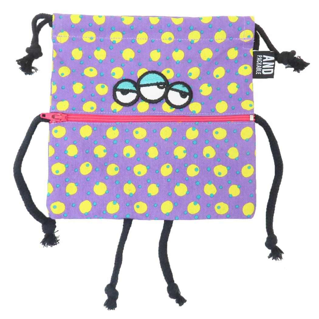 AND PACKABLE キャンディモンスターズ 巾着袋 巾着ポーチ KPO ジューシーズ パードッツ テクノプライム 小物入れ かわいい グッズ メール便可 シネマコレクション