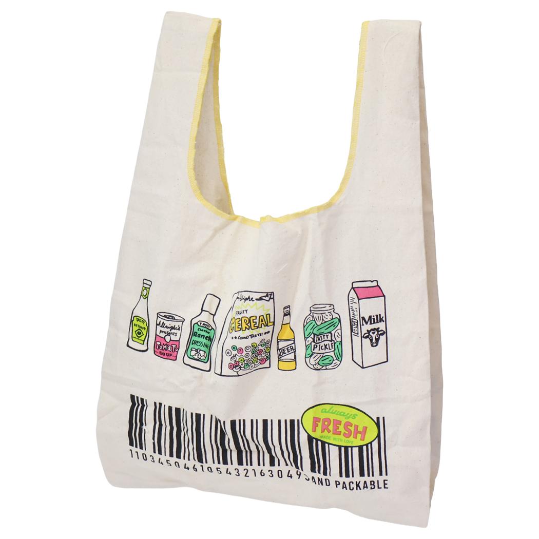 AND PACKABLE エコバッグ ミニマルシェバッグ MBHS バーコードNT テクノプライム お買い物バッグ 手提げバッグ グッズ メール便可 シネマコレクション