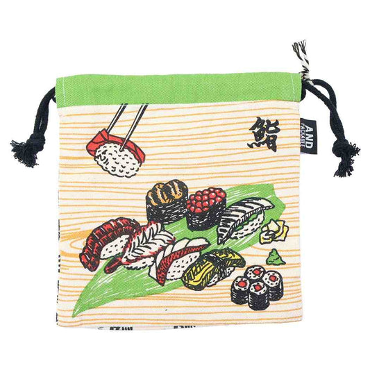 AND PACKABLE 巾着袋 巾着ポーチ KPO SUSHI GR テクノプライム 小物入れ かわいい グッズ メール便可 シネマコレクション