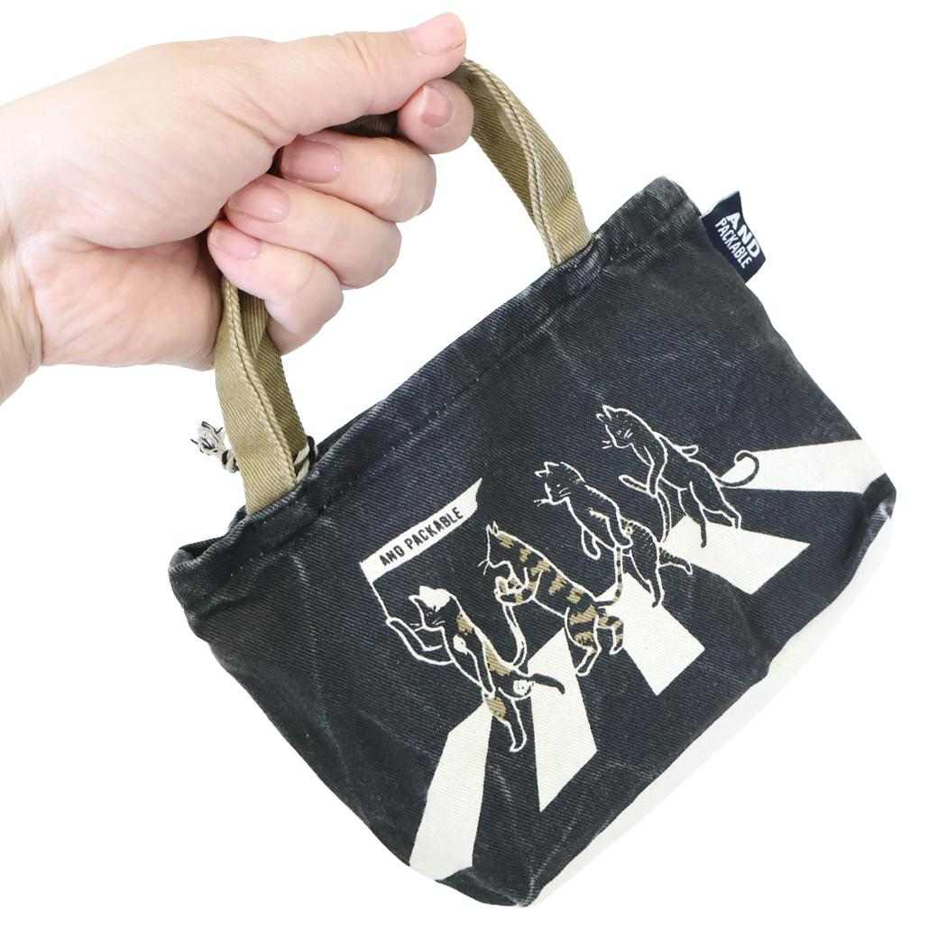 AND PACKABLE トートバッグ MTBPミニトートバッグ NEED CAT-BK テクノプライム