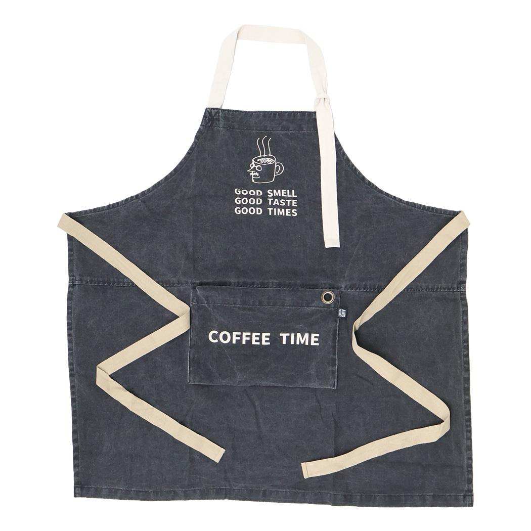 AND PACKABLE エプロン PAP パッカブルエプロン コーヒータイム BK テクノプライム