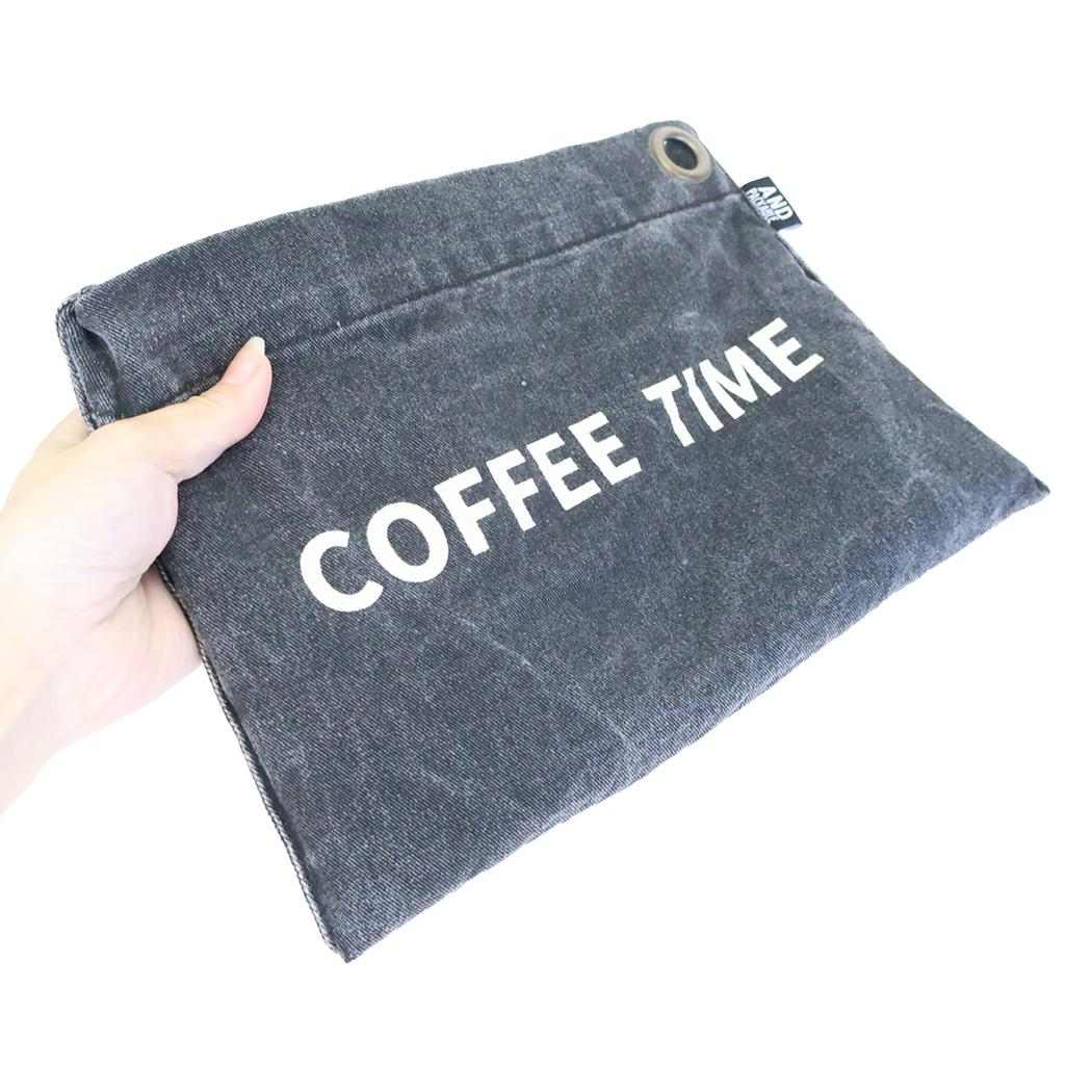 AND PACKABLE エプロン PAP パッカブルエプロン コーヒータイム BK テクノプライム