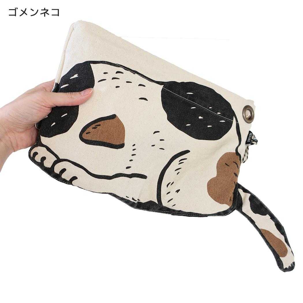 AND PACKABLE エプロン PAP パッカブルエプロン 猫 ゴメンネコ NT テクノプライム