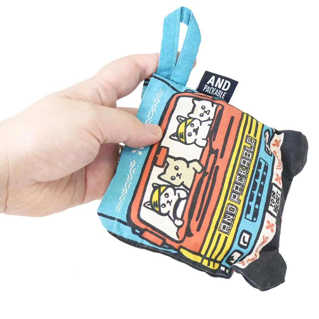 AND PACKABLE エコバッグ ミニマルシェバッグ デコトラキャット NT テクノプライム