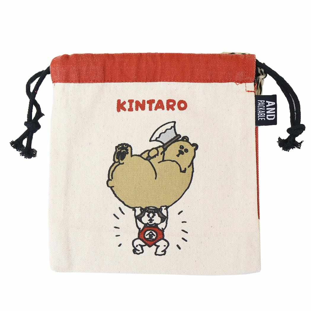 AND PACKABLE 巾着袋 巾着ポーチ KPO キンタロウ RD テクノプライム