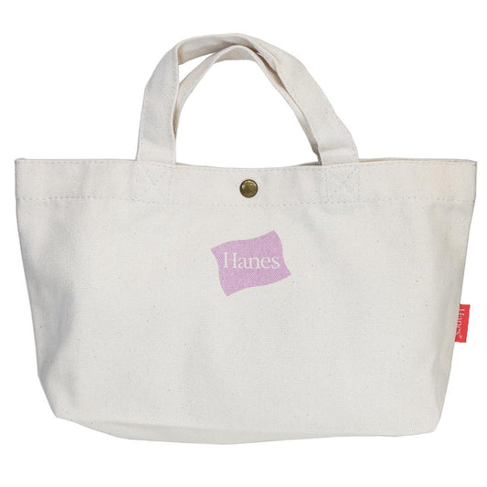 Hanes ヘインズ ランチバッグ フラッグロゴプリントミニトートバッグ ピンク ツカモトコーポレーション