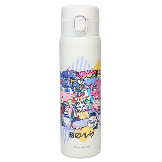 寺田てら 保温保冷水筒 ステンレスワンプッシュボトル 480ml chroma 東亜金属 ロック機能 ワンタッチ 軽量 グッズ シネマコレクション