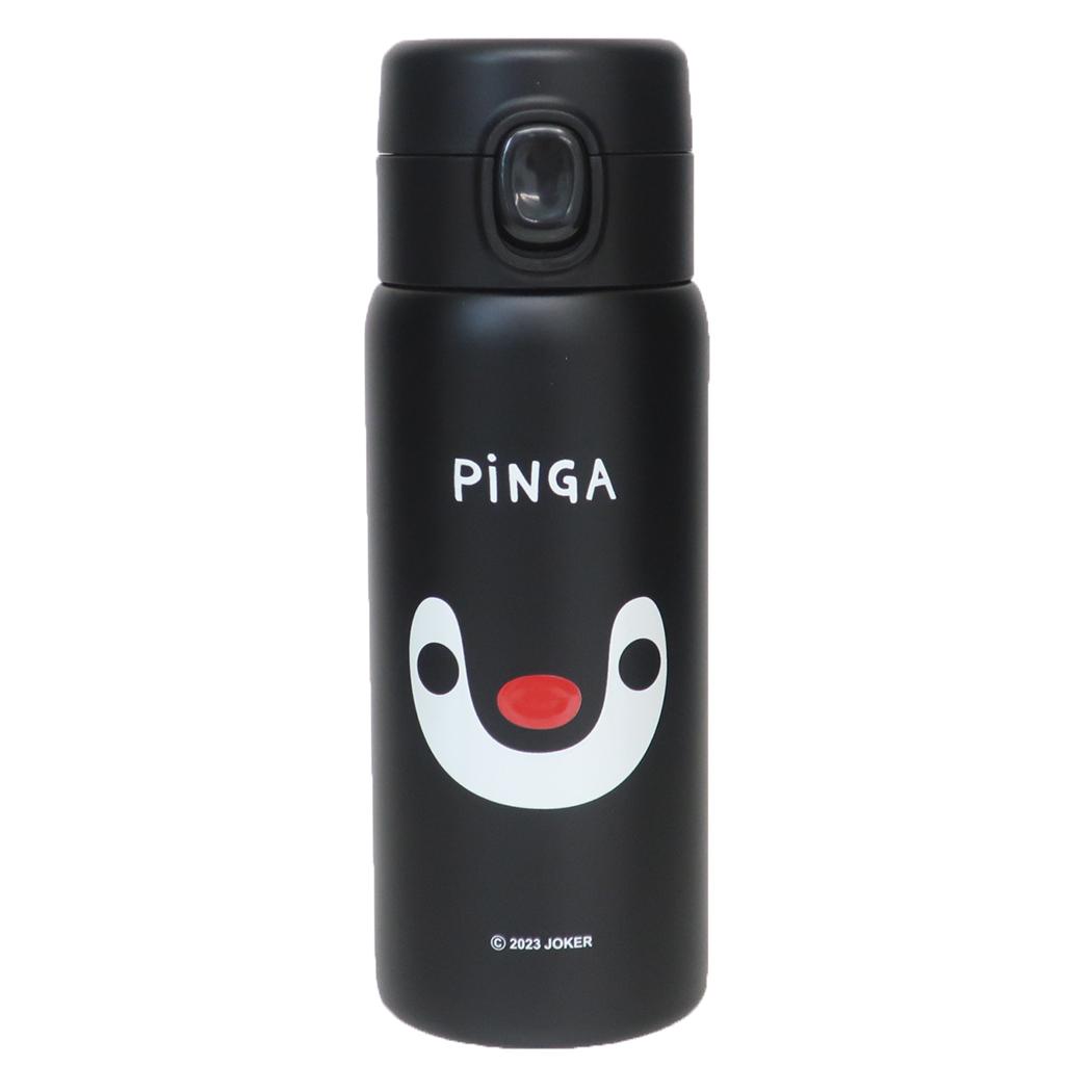 ピングー 保温保冷水筒 ステンレスワンプッシュボトル 350ml ピンガ Pingu 東亜金属 ロック機能 ワンタッチ 軽量 キャラクター グッズ シネマコレクション