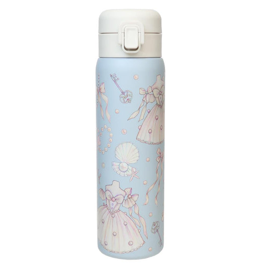 たけいみき 保温保冷水筒 ステンレスワンプッシュボトル480ml 真珠の踊り 東亜金属 ロック機能 ワンタッチ ガーリーイラスト グッズ シネマコレクション