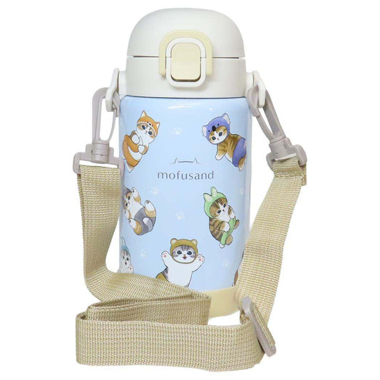 モフサンド 保冷水筒 ステンレスワンプッシュボトル700ml にゃんぱんつ mofusand 東亜金属 ロック機能 ワンタッチ 軽量 キャラクター グッズ シネマコレクション