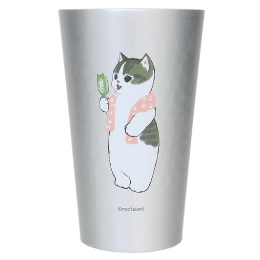 モフサンド タンブラー アルミタンブラー 450ml 扇風機 mofusand 東亜金属 軽量 冷飲料専用 キャラクター グッズ シネマコレクション