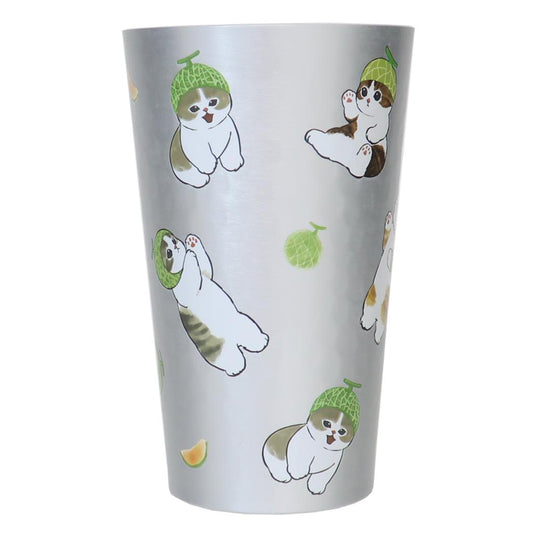 モフサンド タンブラー アルミタンブラー 450ml メロンにゃん mofusand 東亜金属 軽量 冷飲料専用 キャラクター グッズ シネマコレクション