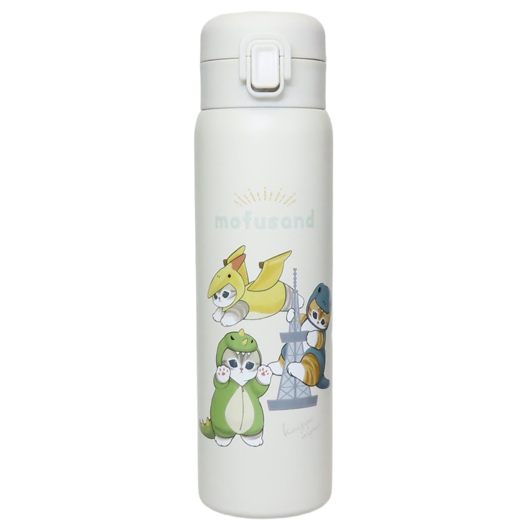 モフサンド 保温保冷水筒 ステンレスワンプッシュボトル 480ml かいじゅうにゃん mofusand 東亜金属 ロック機能 ワンタッチ 軽量 キャラクター グッズ シネマコレクション
