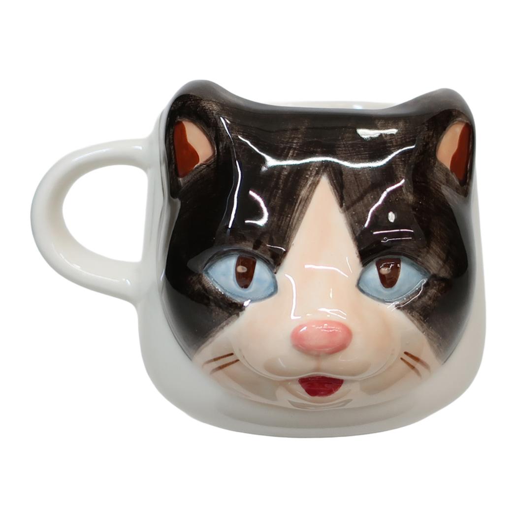 マグカップ アニマル 3Dマグ ハチワレネコ ねこ トモコーポレーション プレゼント ティータイム グッズ シネマコレクション