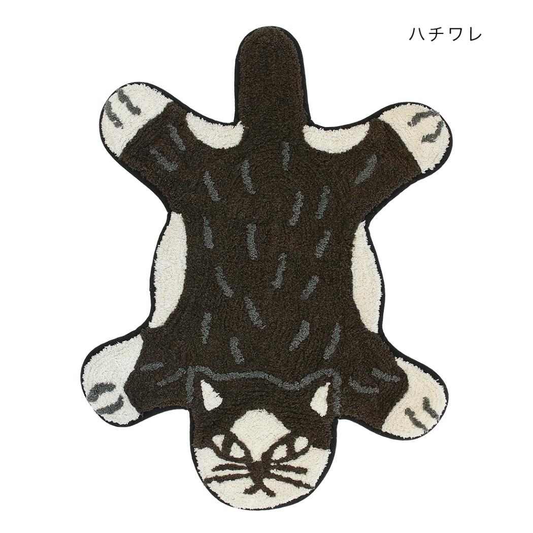 アニマルグッズ フロアマット マット リラックＺＯＯ ハチワレ ねこ トモコーポレーション フリーマット インテリア雑貨 グッズ シネマコレクション