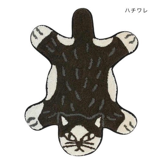 アニマルグッズ フロアマット マット リラックＺＯＯ ハチワレ ねこ トモコーポレーション フリーマット インテリア雑貨 グッズ シネマコレクション